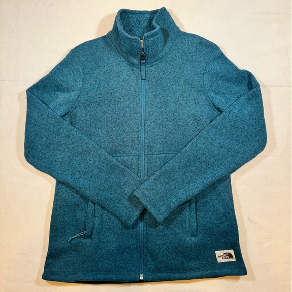 The North Face Jackets & Blazers - The North Face Women’s Like-New Heather Dark Teal Blue Full-Zip Jacket